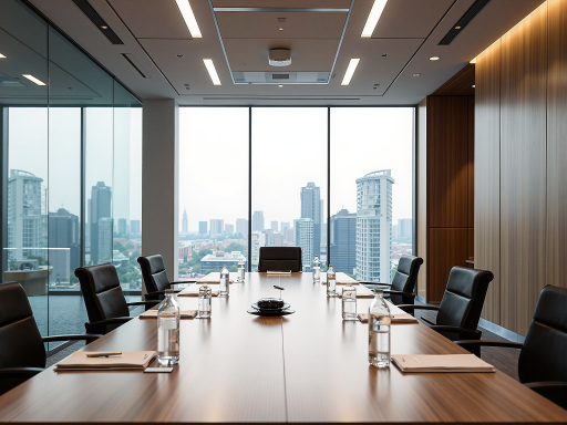 重庆小型会议室内部，温馨舒适环境，现代办公家具，自然采光充足